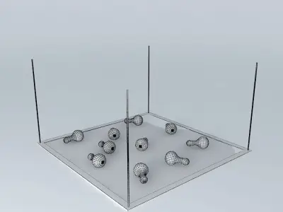 Luminaria Corten Steel - Spare Lamps - Pending Free 3D model