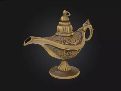 Magic Lamp  Mystical Relic of Wishes and Wonder 3D model