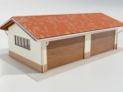 Italian Farm Building - Garage 3 3D model