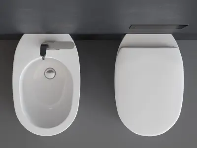 Ceramica Flaminia Madre WC Low-poly 3D model