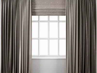 Curtain 104 with window 3D model