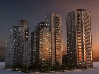 City Block Type B03 3D model