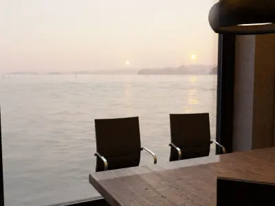 Office space Low-poly 3D model