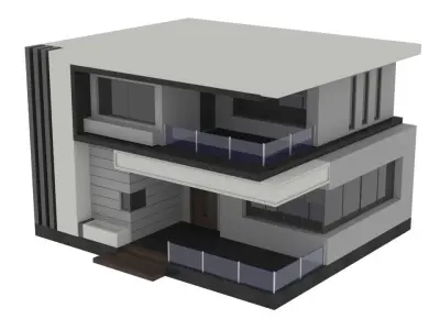 Modern Villa 3 3D model buy
