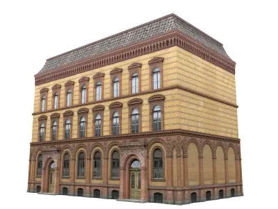 Apartment House 207 Low-poly 3D model