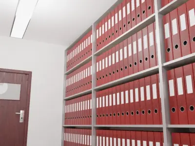 Archive - Folder Room Interior 3D model