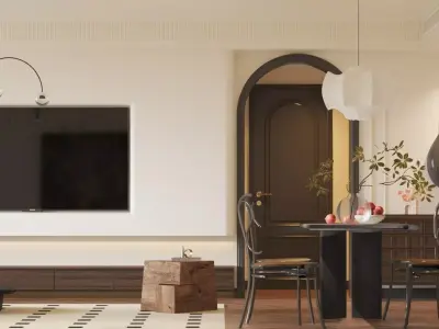 Living room  3D model 14