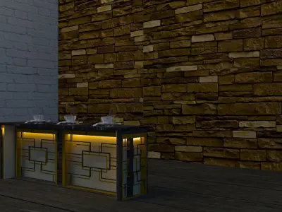 Stylish  Bar 3D print model