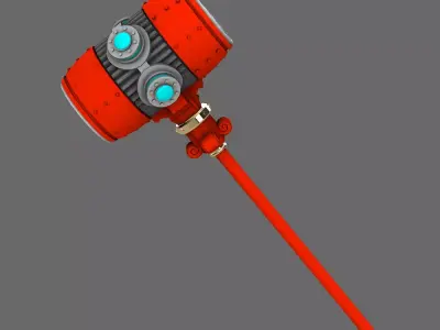 Cyber Samurai Power Warhammer NOHAND 3D print model