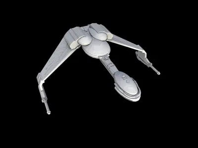 Star Trek - Klingon Bird of Prey - 3D Printable Model 3D print model