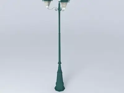 Square street light 3D model