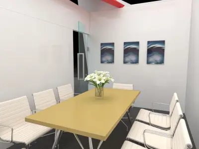 Mitsubishi exhibition booth at CIOE 2021 3D model