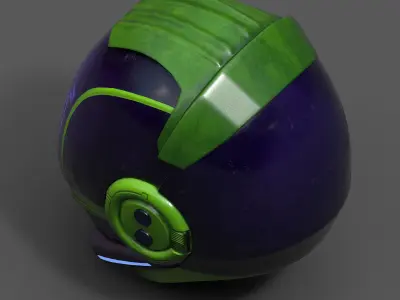 Helmet scifi fantasy armor develop fantasy combat military  Low-poly 3D model