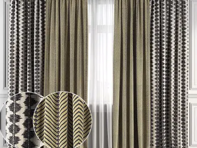 Curtain Set 112 3D model