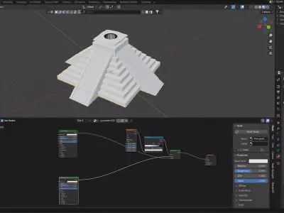 Temple 3D model order