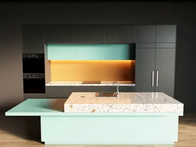 61-Kitchen1 matte 6 3D model