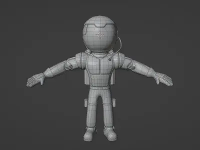 Space Man 3D model