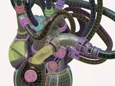 Mechanical Heart 3D model buy