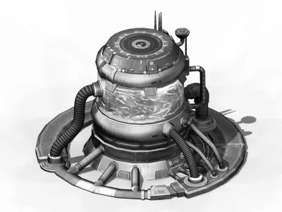 Machinery - Spacecraft - Functional Objects 02 3D model