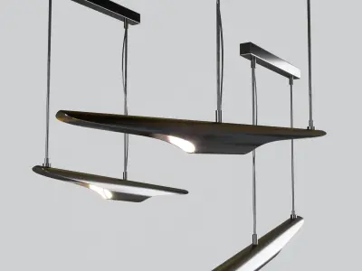 Coltrane pendant light Low-poly 3D model