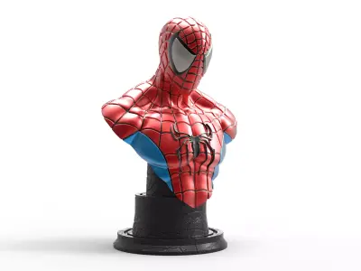 Spiderman Mavel Bust 3D Model Ready to Print STL 3D print model