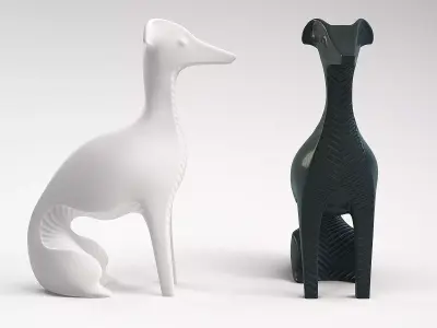 JONATHAN ADLER Ceramic Whippet 3D model