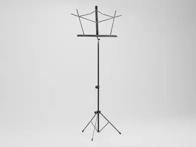 Wire Music Stand Low-poly 3D model