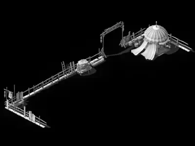 Ranch-Tibetan Incense Museum-Fence 3D model