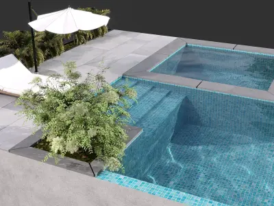 SWIMMING POOL NO89 A 3D model