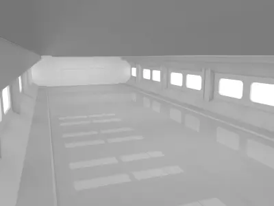 Sci Fi Warehouse 3D model get