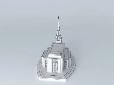 LDS.Temple Mormon Vancouver British Columbia Temple Free 3D model