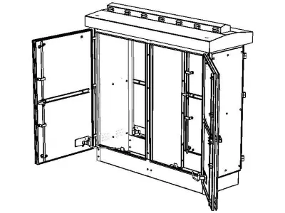 Waterproof Outdoor Electrical Enclosures 3D model