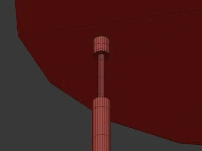 Copper Light Black Pendant 3 3D model