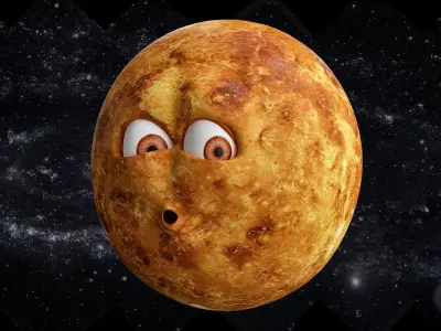 All planets solar system 3d model Low-poly 3D model