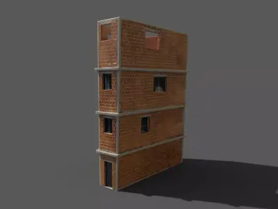 House 09 Low-poly 3D model