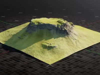 Iceland Mountain 2 3D model