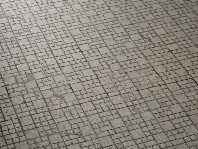 Concrete floor tiles 02 Texture