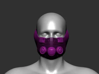 helmet high poly sculpt 3d printable  3D model 79