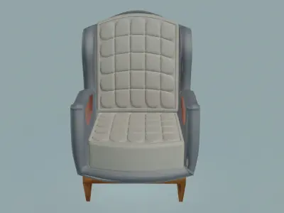 Vintage Saturn Armchair 3D model