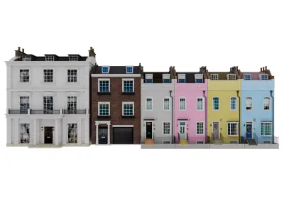 London houses 4 3D model