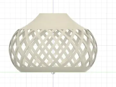 chandelier lamp with pattern Free 3D print model