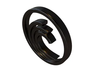 BitTorrent Coin v1 004 Low-poly 3D model