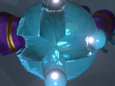 Alien Monk Low-poly 3D model