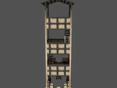 Forest Watchtower Free 3D model