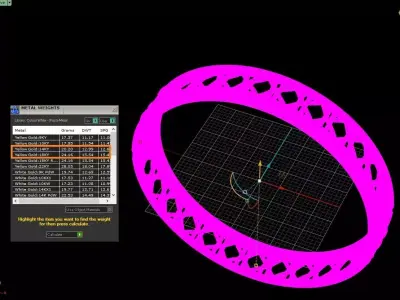 The Aurelian Lattice Bangle Bracelet jewelry 3D model - for Her 3D print model