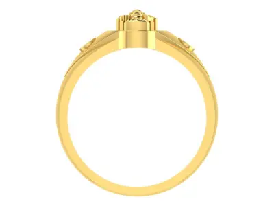 Light Weight Gold Diamond Rings-ZA RN 837 3D print model