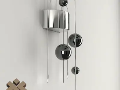 Bubbles 3A Bracket Lamp 3D model