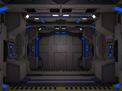 Sci Fi Corridor  3D model
