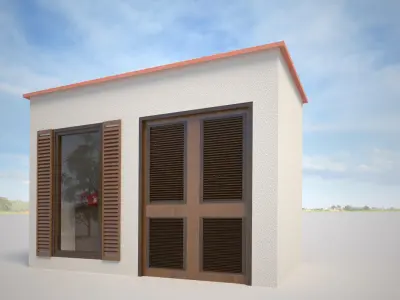 Window Door Model Set Free 3D model