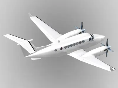  Beechcraft Super King Air B350 Generic white 
